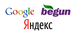 Контекстная реклама Google, Begun, Yandex